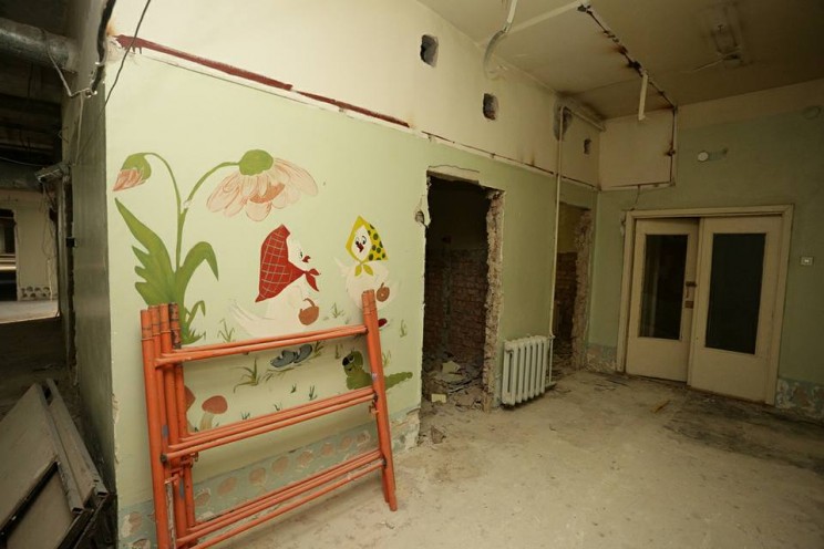 В городской клинической больнице №1 Ульяновска продолжаются масштабные ремонтные работы