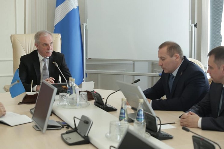 Сергей Морозов провел встречу с руководством регионального отделения партии ЛДПР, 2 апреля 2018 года