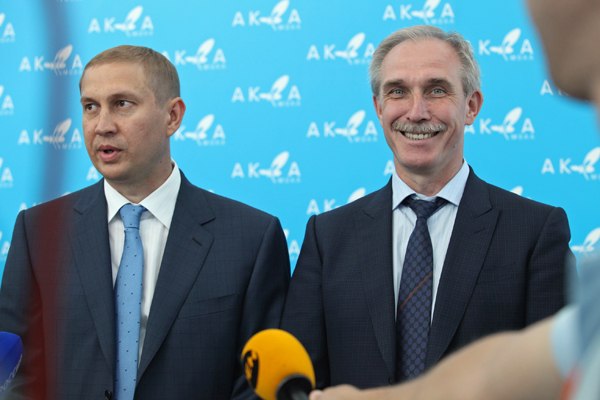 Бизнесмен Дмитрий Рябов и губернатор Ульяновской области Сергей Морозов