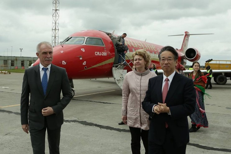 Чрезвычайный и полномочный посол  Японии в России Тоехиса Кодзуки находится с рабочим визитом в Ульяновске, 1 июня 2018 года - 2